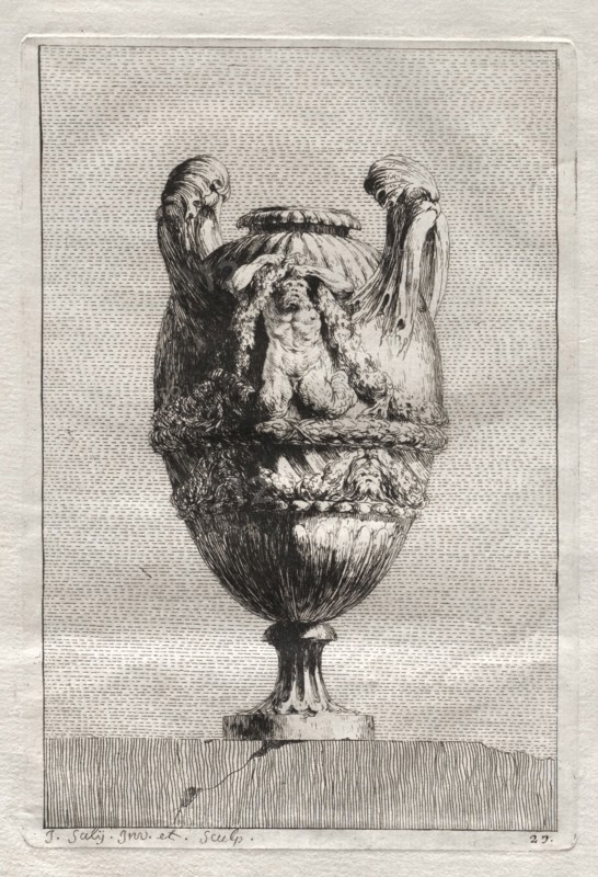 Suite of Vases:  Plate 27, 1746. Jacques François Saly (French, 1717-1776). Etching
