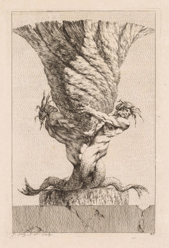 Suite of Vases:  Plate 30, 1746. Jacques François Saly (French, 1717-1776). Etching