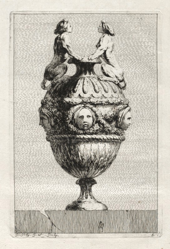 Suite of Vases:  Plate 5, 1746. Jacques François Saly (French, 1717-1776). Etching