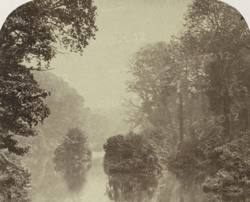 Evening, 1855. James Knight (British). Albumen print from wet collodion negative; image: 11 x 13.7 cm (4 5/16 x 5 3/8 in.); matted: 40.6 x 50.8 cm (16 x 20 in.).