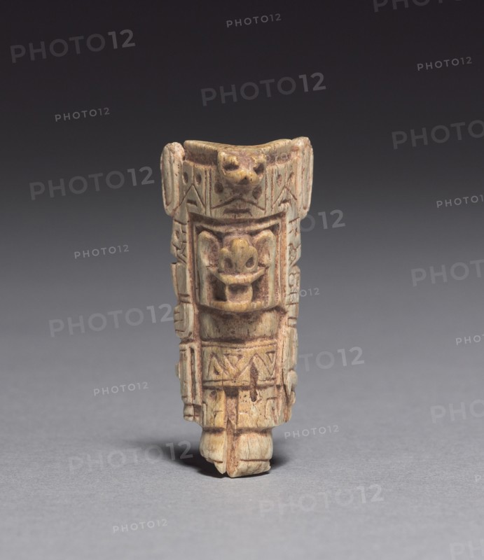 Sacrificer, 400-1000. Bolivia, Peru or Chile, Southern Highlands, early Tiwanaku style, 400-1000. Carved bone; overall: 5.1 cm (2 in.).