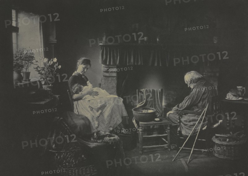 Dawn and Sunset, 1885. Henry Peach Robinson (British, 1830-1901). Platinum print from glass negative; image: 26.2 x 36.9 cm (10 5/16 x 14 1/2 in.); mounted: 29.3 x 42.9 cm (11 9/16 x 16 7/8 in.); second mount: 38.4 x 51.2 cm (15 1/8 x 20 3/16 in.); matted: 55.9 x 71.1 cm (22 x 28 in.)