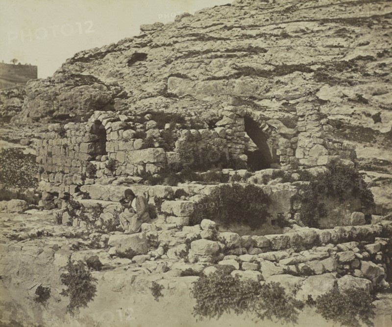 Well of Joab, Jerusalem, 1857. James Robertson (British, 1813 (?)-aft 1865), Felice A. Beato (British, 1830-1906). Salt print from wet collodion negative; image: 25 x 29.7 cm (9 13/16 x 11 11/16 in.); mounted: 45.6 x 59.3 cm (17 15/16 x 23 3/8 in.); matted: 50.8 x 61 cm (20 x 24 in.)