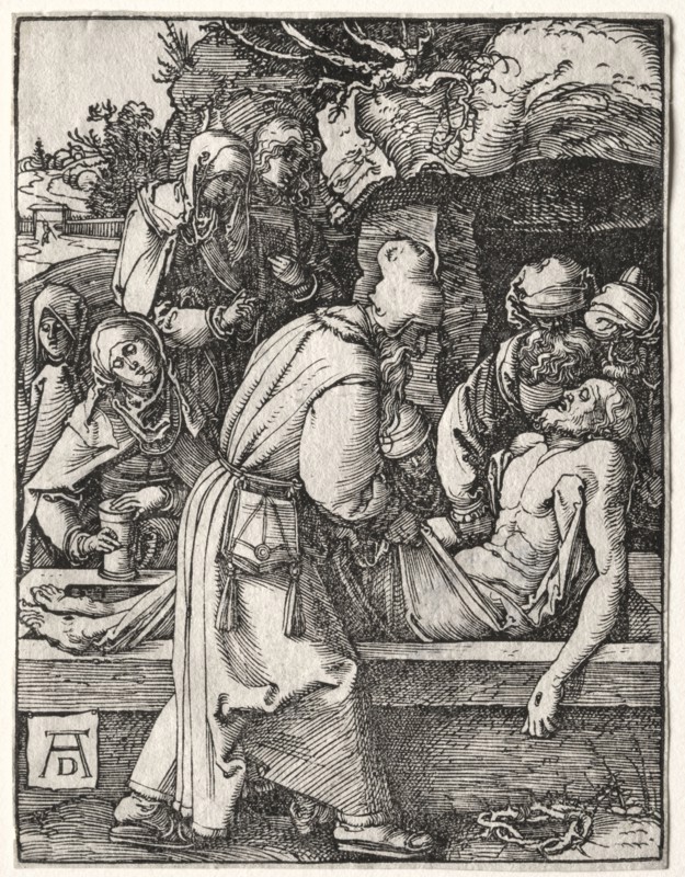 Small Passion: The Deposition. Albrecht Dürer (German, 1471-1528). Woodcut; sheet: 12.7 x 9.7 cm (5 x 3 13/16 in.)