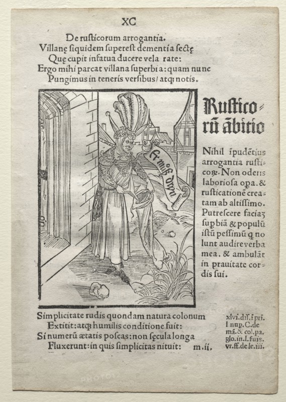 Latin Edition: Stultifera Navis ; Das Narrenschiff (Ship of Fools) by Sebastian Brant: Ship of Fools, after 1497. Albrecht Dürer (German, 1471-1528). Woodcut; sheet: 20.5 x 14.3 cm (8 1/16 x 5 5/8 in.); image: 11.8 x 8.5 cm (4 5/8 x 3 3/8 in.)