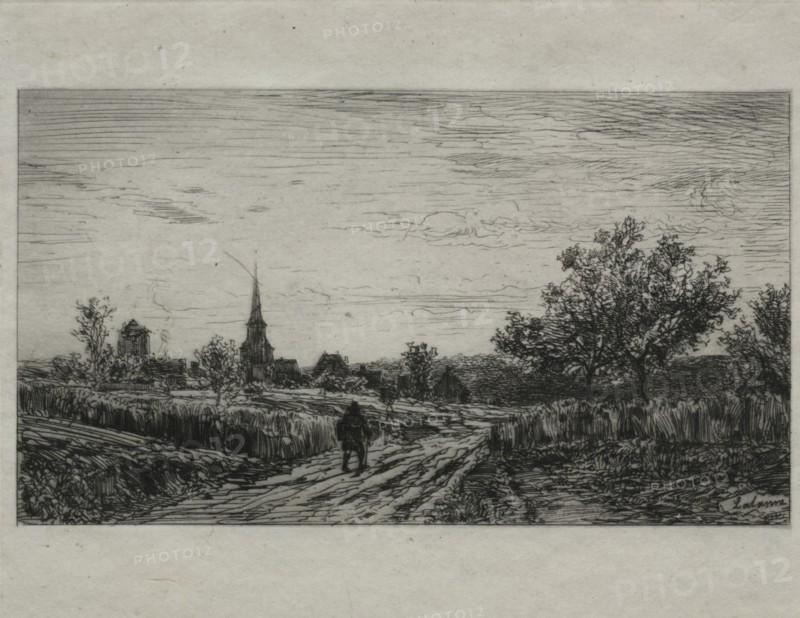 Retour au Sete. Maxime Lalanne (French, 1827-1886). Etching