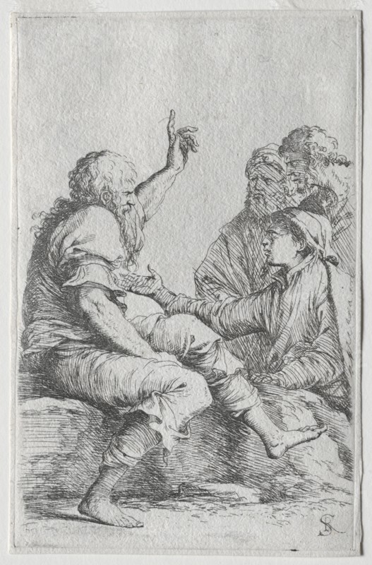 The Figurine Series: Figurine, 1656-57. Salvator Rosa (Italian, 1615-1673). Etching and drypoint
