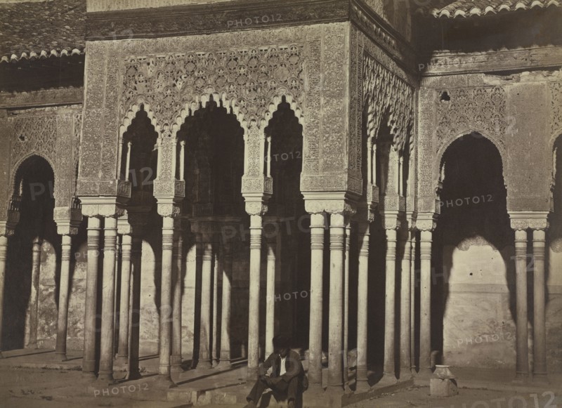 Courtyard, Alhambra, 1857-58. Charles Clifford (British, 1819-1883). Albumen print from wet collodion negative; image: 29.5 x 40.7 cm (11 5/8 x 16 in.); matted: 50.8 x 61 cm (20 x 24 in.)