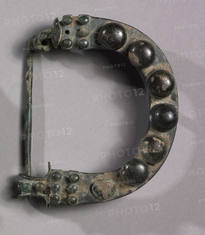 Pair of Arched Fibulae, 725-675 BC. Asia Minor, Phrygia, late 8th-early 7th Century BC. Bronze; overall: 6 x 7.5 cm (2 3/8 x 2 15/16 in.).