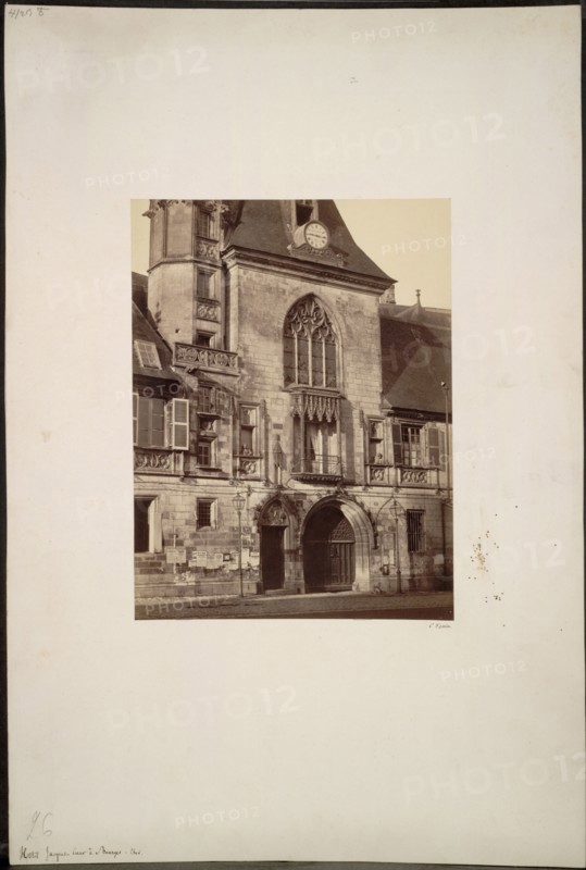 Hotel Jacques Coeur at Bourges, c. 1865. Constant Alexandre Famin (French, 1827-1888). Albumen print from wet collodion negative; image: 26.1 x 19.7 cm (10 1/4 x 7 3/4 in.); mounted: 52.9 x 35.5 cm (20 13/16 x 14 in.); matted: 55.9 x 45.7 cm (22 x 18 in.).