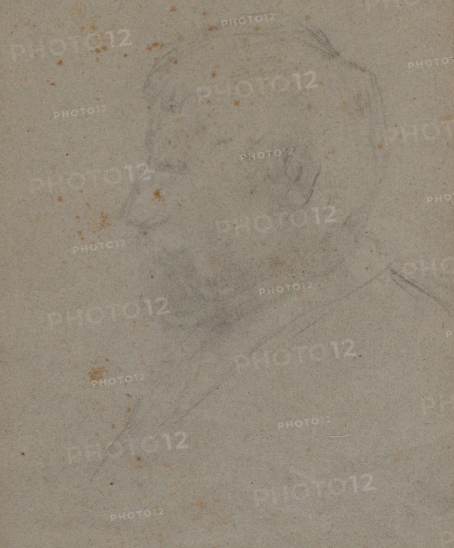 Profile Bust of a Man (verso), 1870s. Paul Gauguin (French, 1848-1903). Graphite; sheet: 26.8 x 20.4 cm (10 9/16 x 8 1/16 in.).