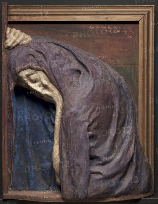 Mater Dolorosa (The Virgin Mary Mourning), 1897. Georges-Daniel de Monfreid (French, 1856-1929). Painted plaster and wood; framed: 73.7 x 59.1 x 17.8 cm (29 x 23 1/4 x 7 in.)