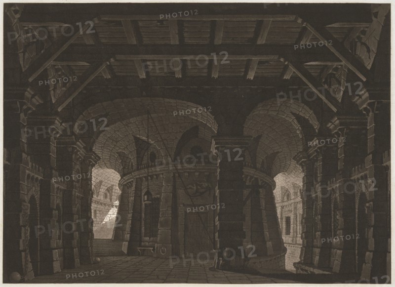 Subterranean Jail for the Stage, 1788. Abel Schlicht (German, 1754-1826). Etching and aquatint; sheet: 54.2 x 71.2 cm (21 5/16 x 28 1/16 in.); platemark: 49 x 63 cm (19 5/16 x 24 13/16 in.).