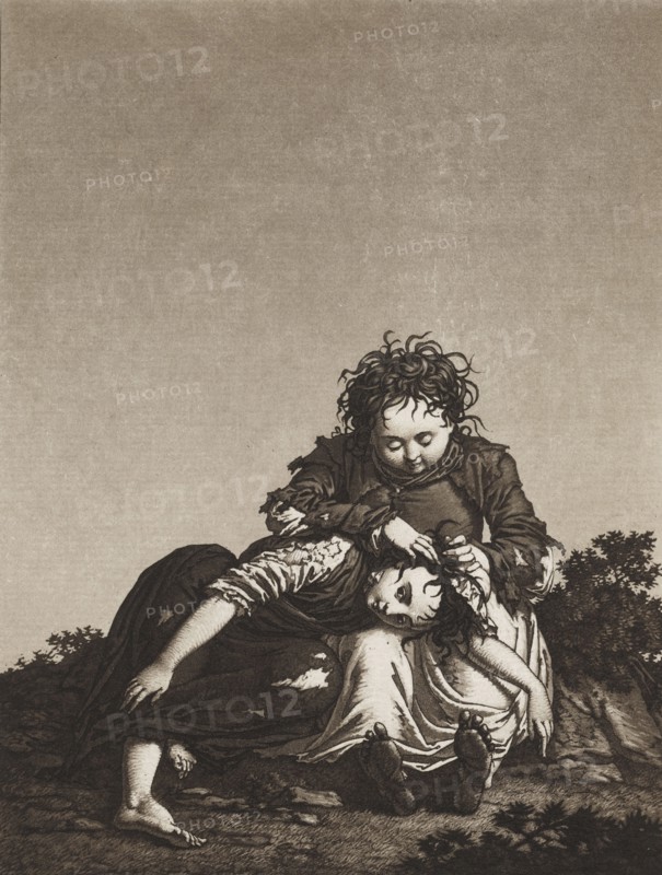 The Young Beggars, c. 1800. Karl Ludwig Bernhard Buchhorn (German, 1770-1856). Aquatint; sheet: 31.2 x 23.4 cm (12 5/16 x 9 3/16 in.); platemark: 25.4 x 20 cm (10 x 7 7/8 in.).