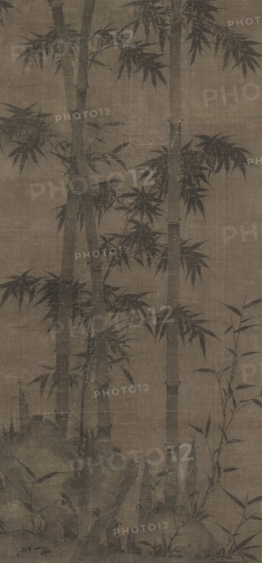 Bamboo in Four Seasons: Autumn, 1279-1368. China, Yuan dynasty (1271-1368). Hanging scroll, ink on silk; overall: 134.3 x 62.6 cm (52 7/8 x 24 5/8 in.); overall: 232.3 x 82.6 cm (91 7/16 x 32 1/2 in.).