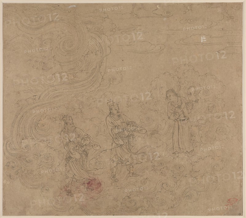 Album of Daoist and Buddhist Themes: Procession of Daoist Deities: Leaf 17