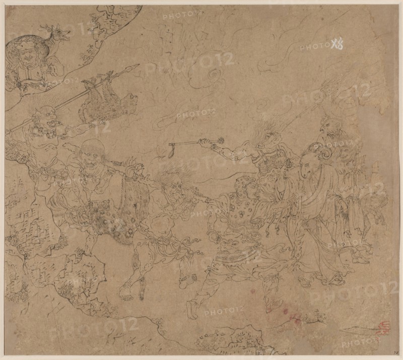 Album of Daoist and Buddhist Themes: Search the Mountain: Leaf 45, 1200s. China, Southern Song dynasty (1127-1279). Album, ink on paper (fifty leaves); sheet: 34.1 x 38.4 cm (13 7/16 x 15 1/8 in.).