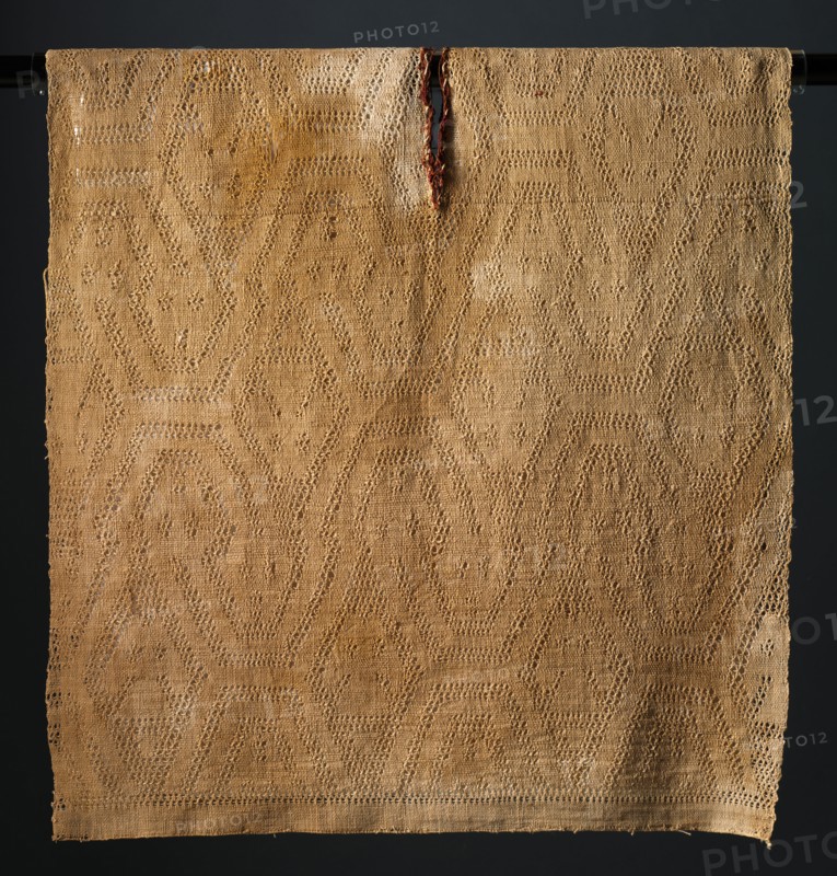 Tunic with Double-headed Serpents, 400-200 BC. Peru, South Coast, Ica Valley, Ocucaje site?, Paracas people (700 BC - AD 1). Cotton; gauze; overall: 136.5 x 65.4 cm (53 3/4 x 25 3/4 in.)