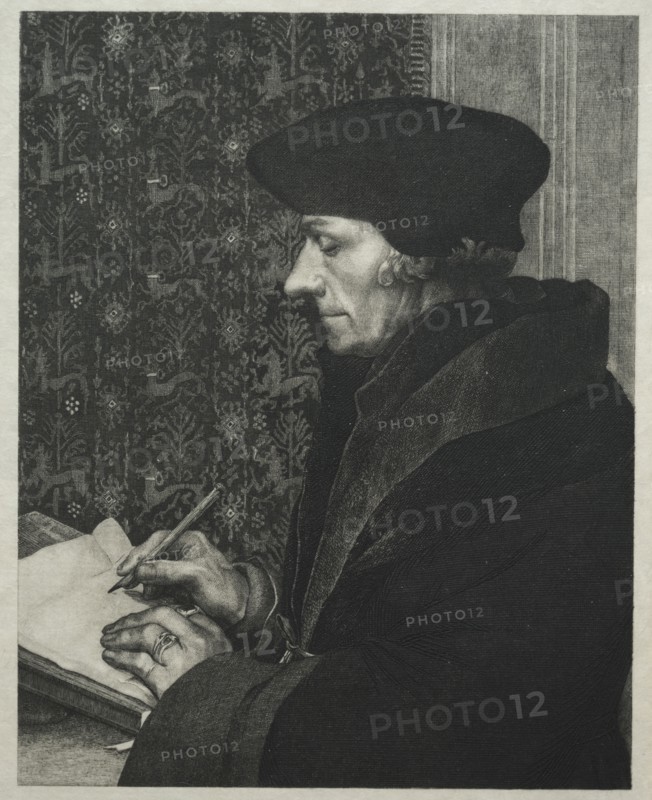 Erasmus, after Holbein, 1863. Félix Bracquemond (French, 1833-1914). Etching; sheet: 35 x 27.6 cm (13 3/4 x 10 7/8 in.); platemark: 31.5 x 25.6 cm (12 3/8 x 10 1/16 in.).
