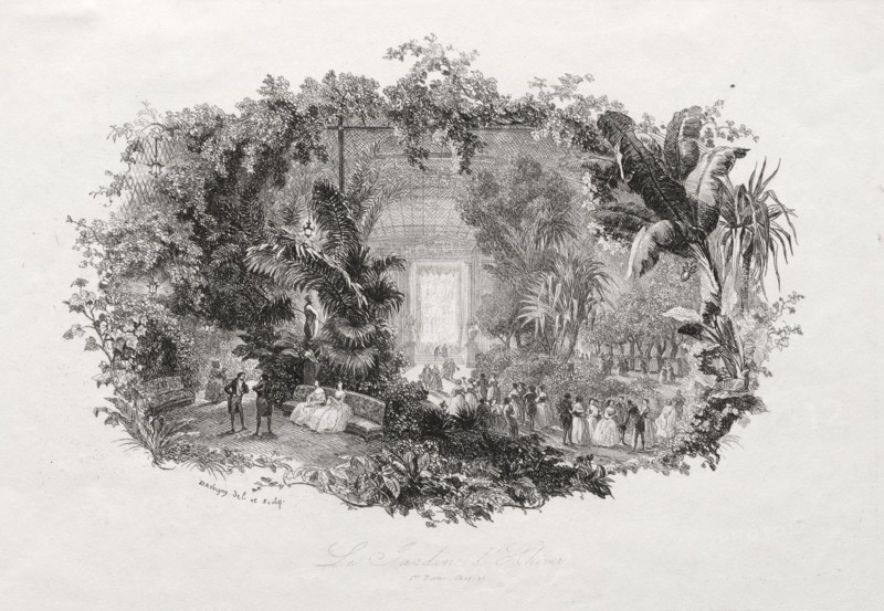 The Winter Garden, 1842-1843. Charles François Daubigny (French, 1817-1878). Etching; sheet: 19.1 x 27.5 cm (7 1/2 x 10 13/16 in.).