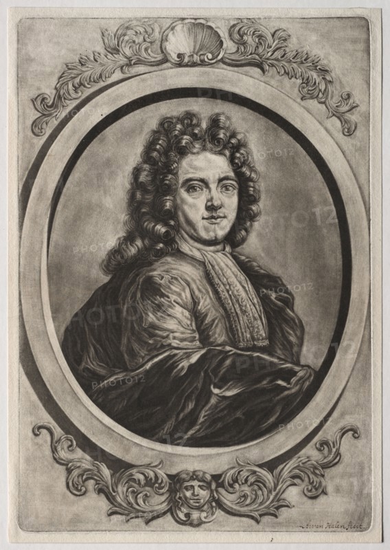 Self-Portrait. Arnoud van Halen (Dutch, 1673-1732). Mezzotint; sheet: 26.3 x 18.4 cm (10 3/8 x 7 1/4 in.); platemark: 25.2 x 17.4 cm (9 15/16 x 6 7/8 in.).