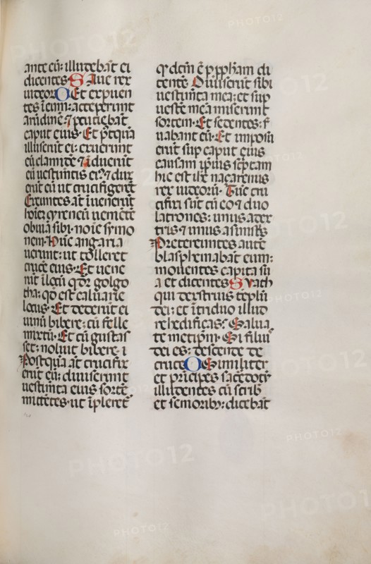 Missale: Fol. 121: contains music for "Hely Hely Lama etc." within St. Mattion Passion, 1469. Bartolommeo Caporali (Italian, c. 1420-1503), assisted by Giapeco Caporali (Italian, d. 1478). Ink; overall: 35 x 25 cm (13 3/4 x 9 13/16 in.)