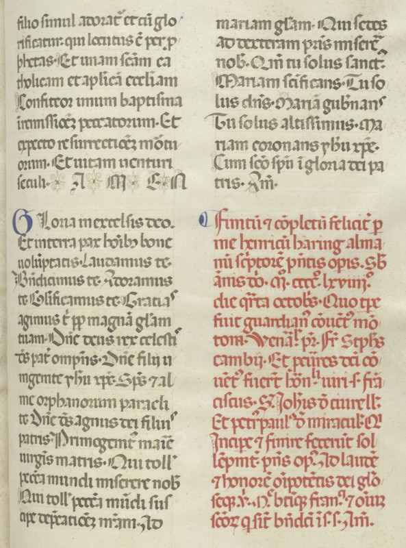 Missale: Folio 400: Colophon, 1469. Bartolommeo Caporali (Italian, c. 1420-1503), assisted by Giapeco Caporali (Italian, d. 1478). Ink, tempera and burnished gold on vellum ; overall: 35 x 25 cm (13 3/4 x 9 13/16 in.)