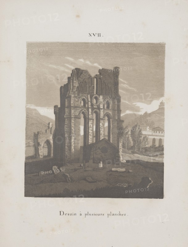 Art of the Lithograph: Italian Church Ruin, Plate XVII, 1819. Alois Senefelder (German, 1771-1834). Lithograph; sheet: 30.2 x 23.4 cm (11 7/8 x 9 3/16 in.); image: 17.6 x 15.7 cm (6 15/16 x 6 3/16 in.)