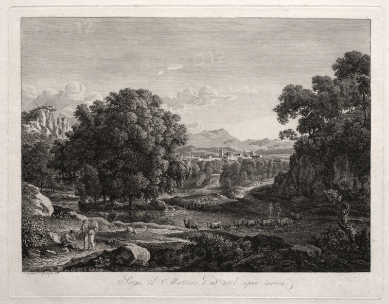Heroic Landscape, 1795. Johann Christian Reinhart (German, 1761-1847). Etching; sheet: 42.9 x 53.8 cm (16 7/8 x 21 3/16 in.)