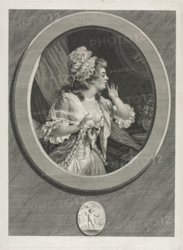 At Least Be Discreet, 1789. Augustin de Saint-Aubin (French, 1736-1807). Etching and engraving; sheet: 38.5 x 27.9 cm (15 3/16 x 11 in.); platemark: 36.6 x 26.6 cm (14 7/16 x 10 1/2 in.)