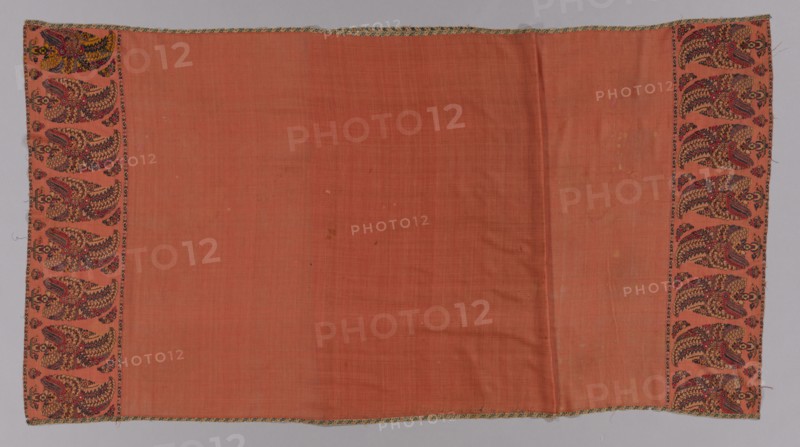 Long Shawl, 1785-1800. India, Kashmir, 19th century. 2/2 twill tapestry weave, double interlocked; wool; overall: 325 x 104.1 cm (127 15/16 x 41 in.)