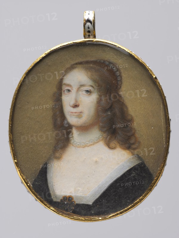 Portrait of Elizabeth Stuart, Electress Palatine and Queen of Bohemia, 1630s. Alexander Cooper (British, 1609-c. 1658). Watercolor on ivory with enamel backing; framed: 3.2 x 2.8 cm (1 1/4 x 1 1/8 in.).