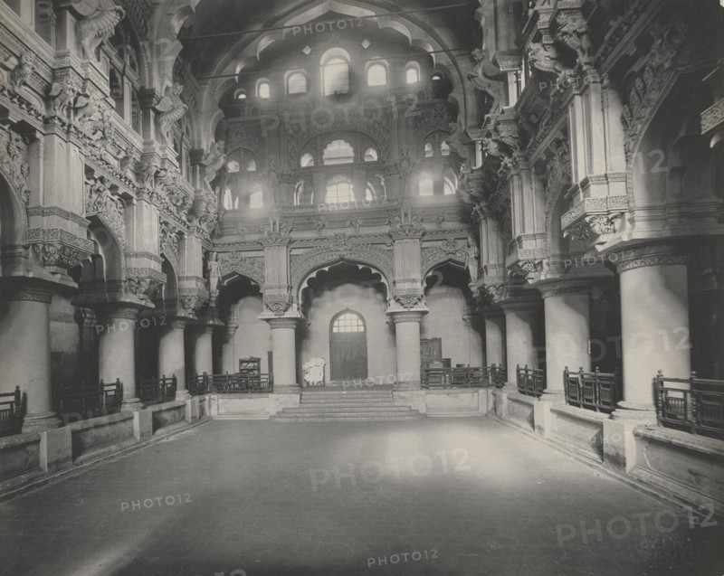 Entrance to Torumal Paiks Palace, c. 1890s. Studio of A. W. A. Plâté Studio (Ceylonese). Platinum print; image: 23.2 x 29.1 cm (9 1/8 x 11 7/16 in.); paper: 23.2 x 29.1 cm (9 1/8 x 11 7/16 in.); matted: 40.6 x 50.8 cm (16 x 20 in.).