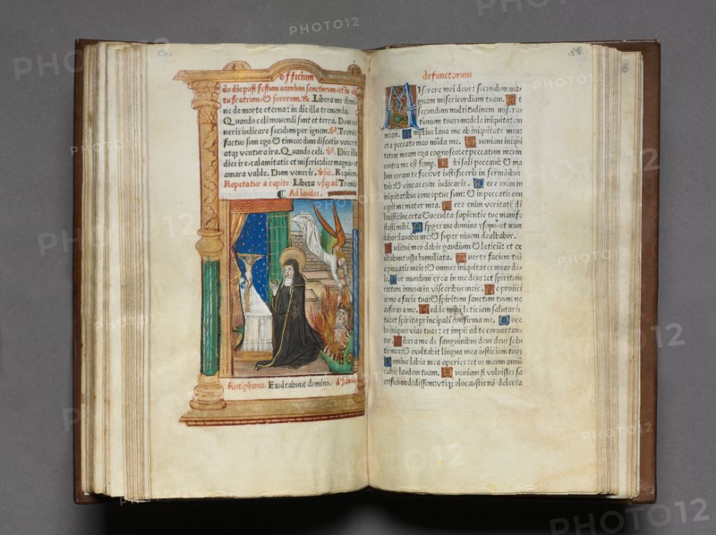 Printed Book of Hours (Use of Rome): fol. 85r, Dominican Nun, 1510. Guillaume Le Rouge (French, Paris, active 1493-1517). 112 Printed folios on parchment, bound