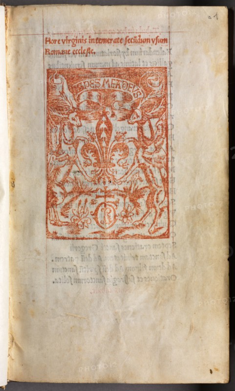 Printed Book of Hours (Use of Rome), 1510. Guillaume Le Rouge (French, Paris, active 1493-1517). 112 printed folios on parchment, bound; overall: 16.7 x 10.5 x 3 cm (6 9/16 x 4 1/8 x 1 3/16 in.)