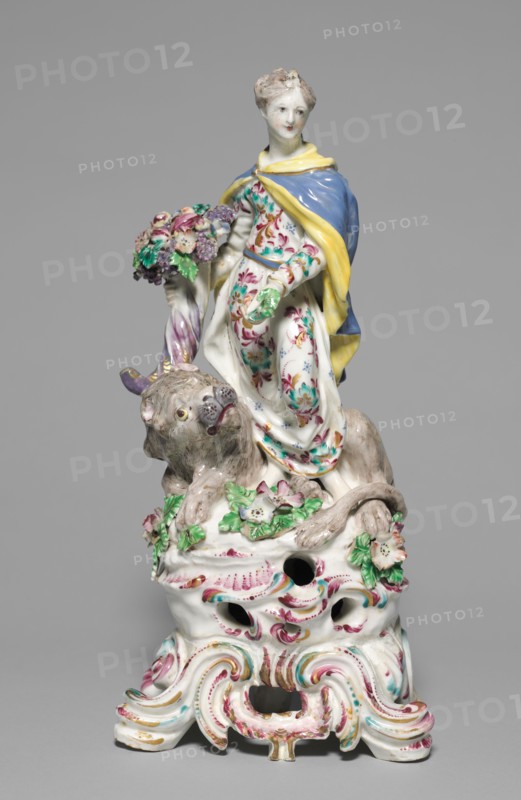 Figure of Earth, c. 1755. Bow Porcelain Factory (British). Porcelain; overall: 28.5 x 12.5 x 10 cm (11 1/4 x 4 15/16 x 3 15/16 in.).