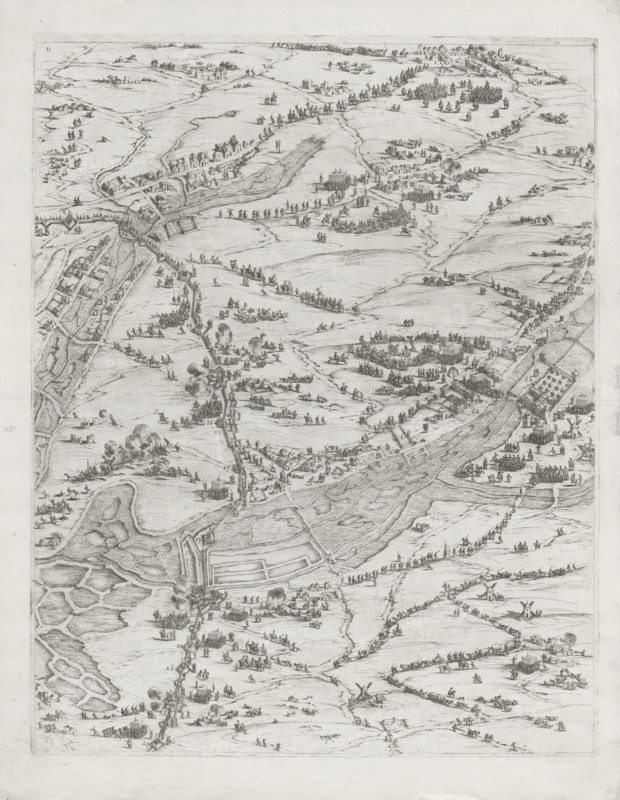 The Siege of La Rochelle: Plate 7, 1628-1630. Jacques Callot (French, 1592-1635). Etching; sheet: 64.8 x 51 cm (25 1/2 x 20 1/16 in.); platemark: 57.8 x 45.5 cm (22 3/4 x 17 15/16 in.)