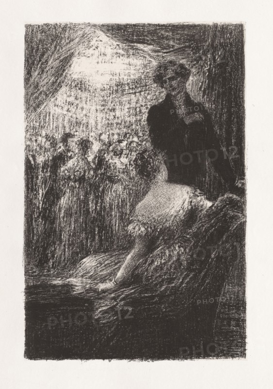 Hector Berlioz, sa vie et ses oevres: Symphonie Fantastique-- Un bal. Henri Fantin-Latour (French, 1836-1904). Lithograph on chine collé; sheet: 30.3 x 20.7 cm (11 15/16 x 8 1/8 in.); image: 23.7 x 15.5 cm (9 5/16 x 6 1/8 in.).