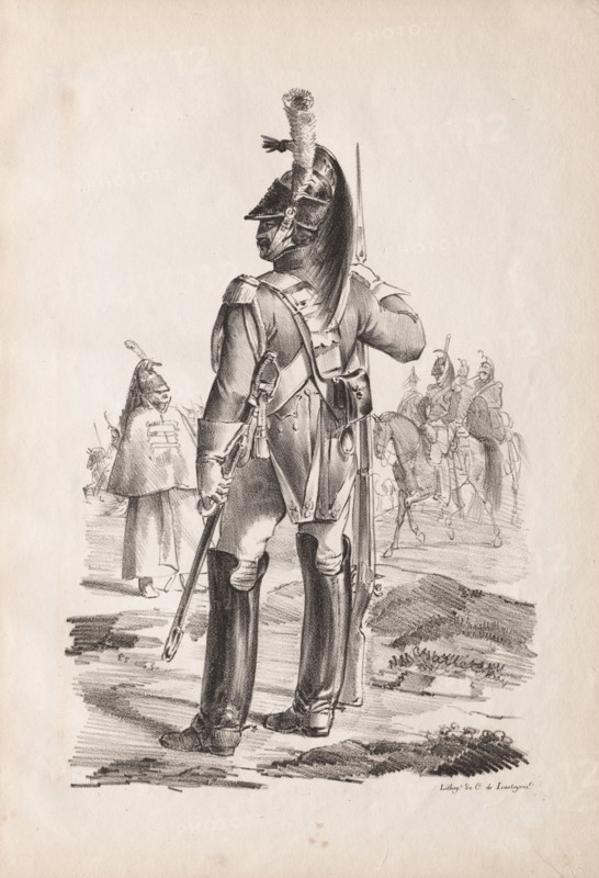 Military Costumes: Grenadier of the Royal Guard, 1814-18. Nicolas Toussaint Charlet (French, 1792-1845). Lithograph