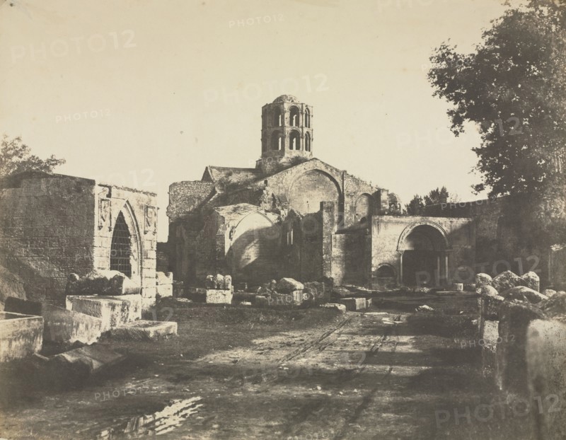 Saint-Honorat, Prés d'Arles, 1853. Édouard Baldus (French, 1813-1889). Salt print from waxed paper negative; image: 33.5 x 43.2 cm (13 3/16 x 17 in.); paper: 33.5 x 43.2 cm (13 3/16 x 17 in.); matted: 50.8 x 61 cm (20 x 24 in.)