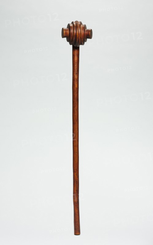 Club ("Knobkerrie"), 1800s-1900s. Southern Africa, Swaziland, Swazi people, 19th or 20th century. Wood; overall: 66 cm (26 in.)