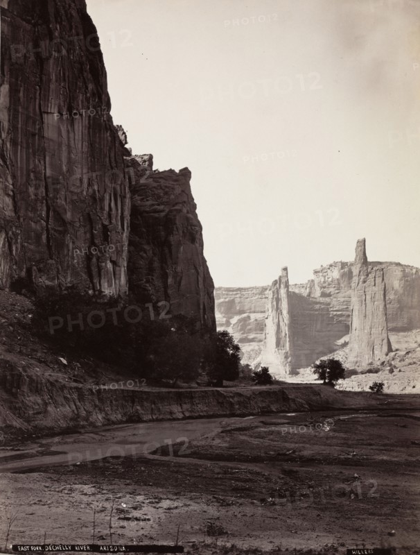 East Fork, de Chelly River, Arizona, 1879-1881. John K. Hillers (American, 1843-1925). Albumen print from wet collodion negative; image: 32.4 x 24.4 cm (12 3/4 x 9 5/8 in.); paper: 32.4 x 24.4 cm (12 3/4 x 9 5/8 in.)