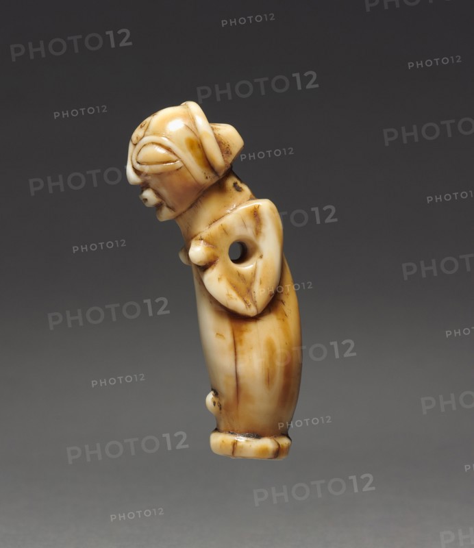 Pendant, late 1800s-early 1900s. Central Africa, Democratic Republic of the Congo, Luba people. Ivory; overall: 8.6 x 2.3 x 4.5 cm (3 3/8 x 7/8 x 1 3/4 in.)