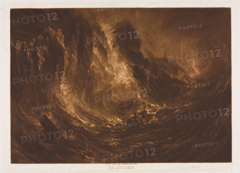 The Lost Sailor, 1896. Frank Short (British, 1857-1945), after Joseph Mallord William Turner (British, 1775-1851). Mezzotint; sheet: 24.8 x 34 cm (9 3/4 x 13 3/8 in.); platemark: 20.5 x 28 cm (8 1/16 x 11 in.).
