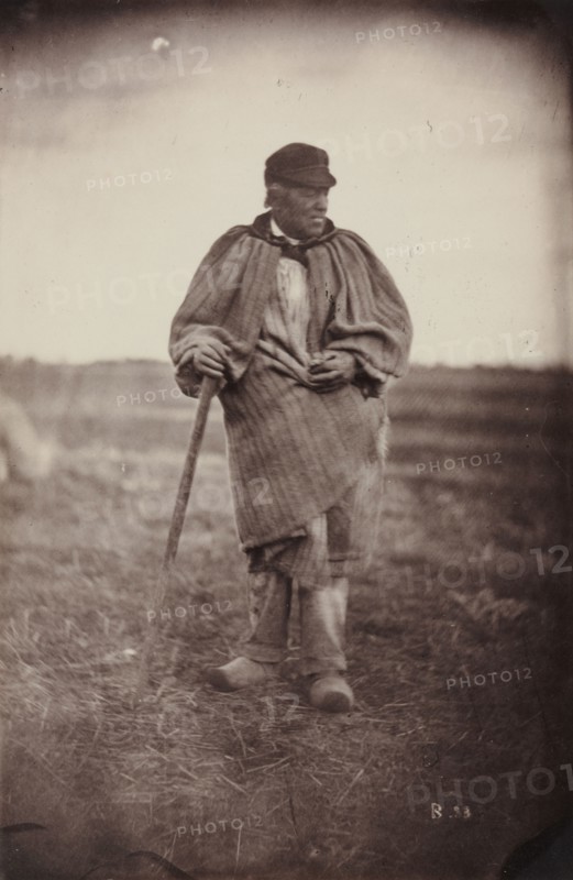 Man with Walking Stick, late 1870's. Auguste Giraudon's Artist (French). Albumen print from wet collodion negative; image: 17.1 x 11.2 cm (6 3/4 x 4 7/16 in.); paper: 17.1 x 11.2 cm (6 3/4 x 4 7/16 in.); matted: 45.7 x 35.6 cm (18 x 14 in.)