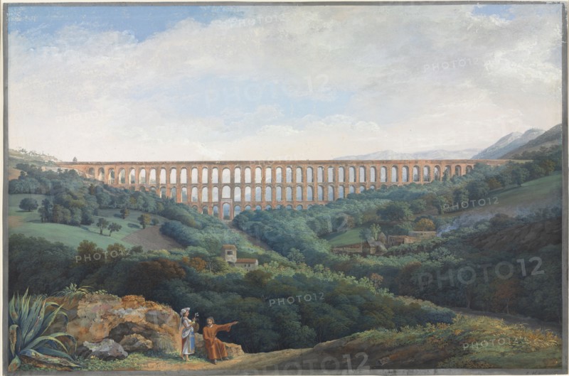 The Aqueducts at Caserta, 1789. Carl Ludwig Hackert (German, 1751-1798). Gouache with graphite underdrawing; sheet: 42.3 x 64.1 cm (16 5/8 x 25 1/4 in.).