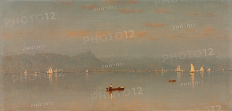 Haverstraw Bay, 1868. Sanford Robinson Gifford (American, 1823-1880). Oil on canvas; unframed: 24.2 x 50.8 cm (9 1/2 x 20 in.).