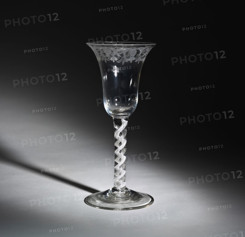 Goblet, c. 1725-1750. England, 18th century. Glass; diameter: 8 cm (3 1/8 in.); overall: 18.5 cm (7 5/16 in.).