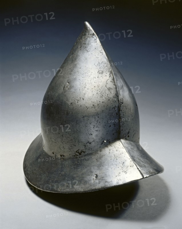 Cabacete (Helmet), c. 1480s-1490s. Spain, late 15th century. Steel; overall: 27.3 x 26 x 36.5 cm (10 3/4 x 10 1/4 x 14 3/8 in.)