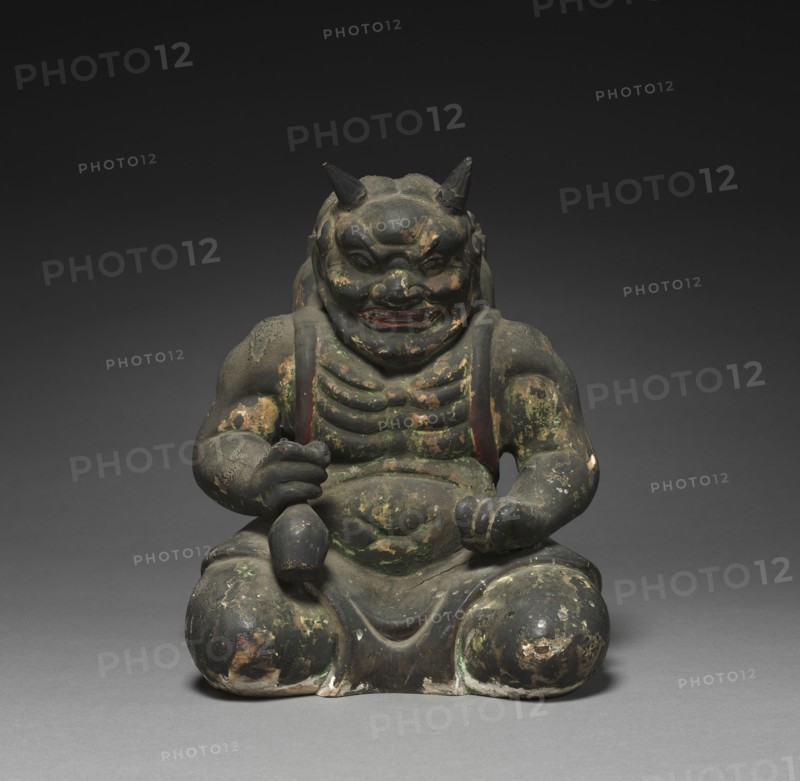 Seated Koki, 1400s. Japan, Muromachi period, 15th century. Wood with pigment; overall: 28.5 cm (11 1/4 in.).